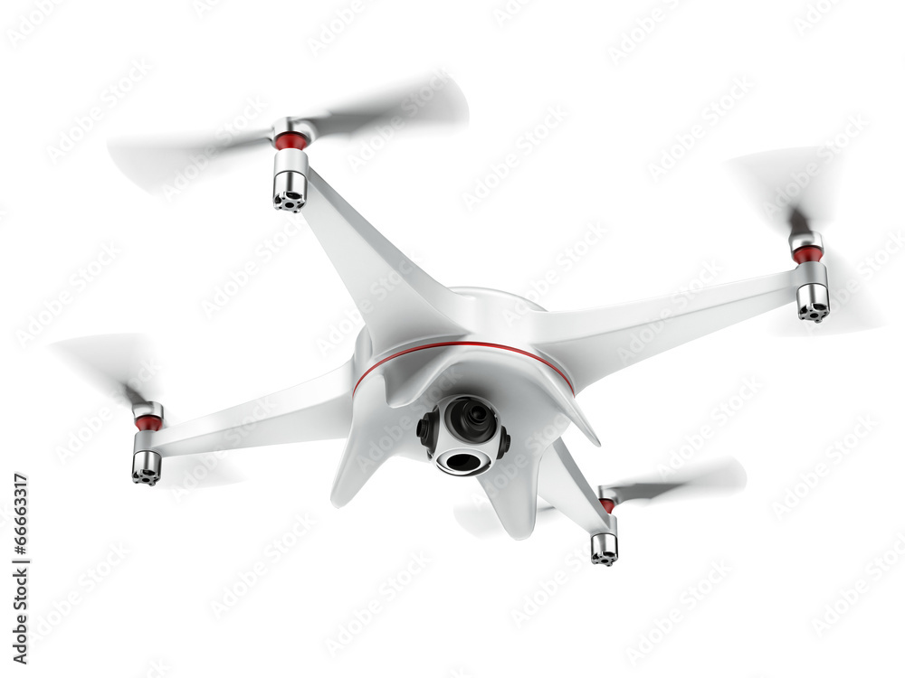 White quadrocopter White quadrocopter