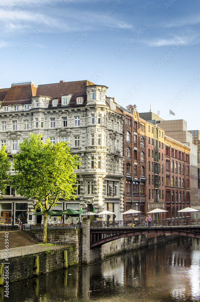 Historische Gebaeude bei der Fleetinsel Hamburg Historische Gebaeude bei der Fleetinsel Hamburg
