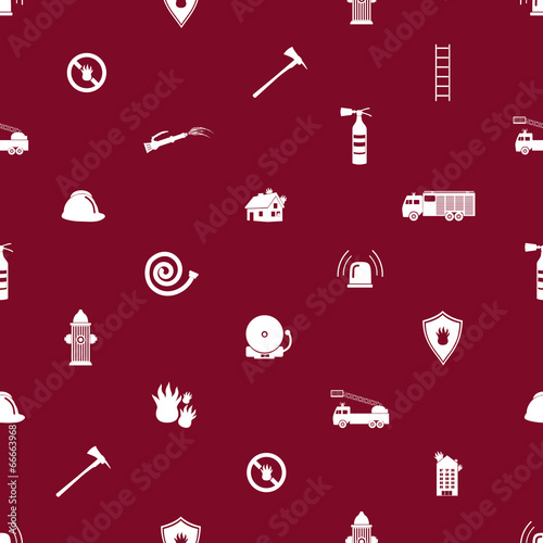 fire brigade red and white seamless pattern eps10