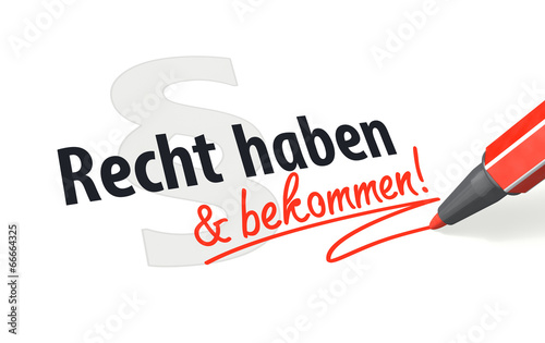 Recht haben & Recht bekommen photo