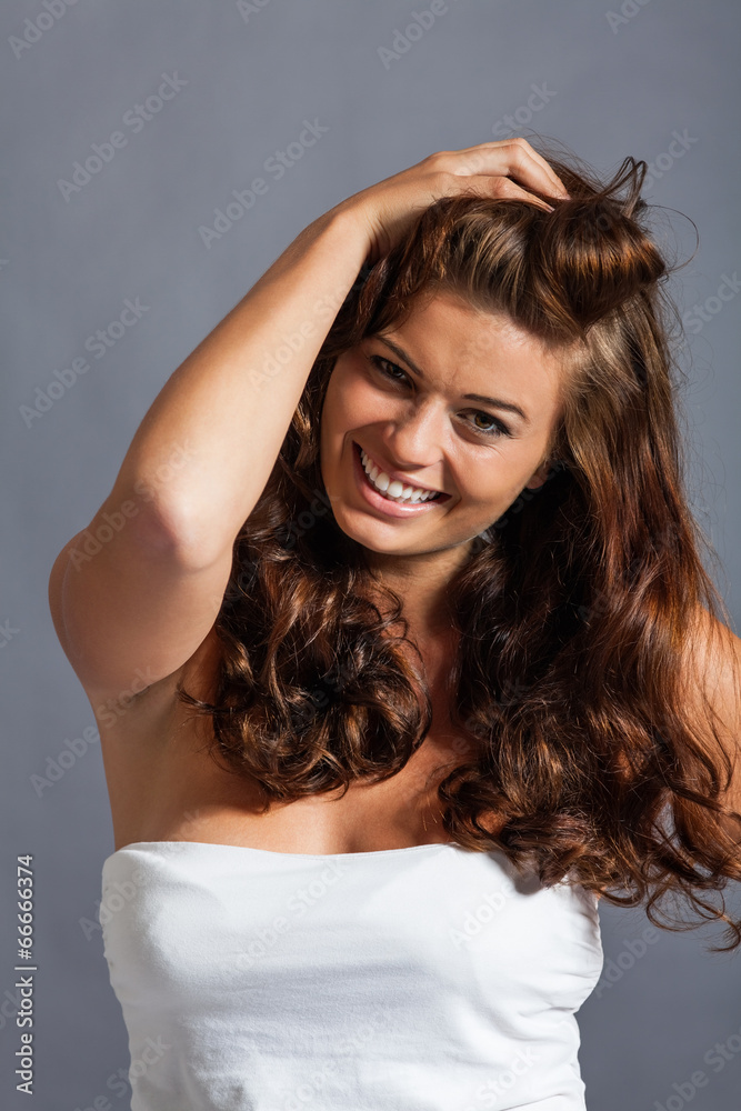 Female model in sexy pose