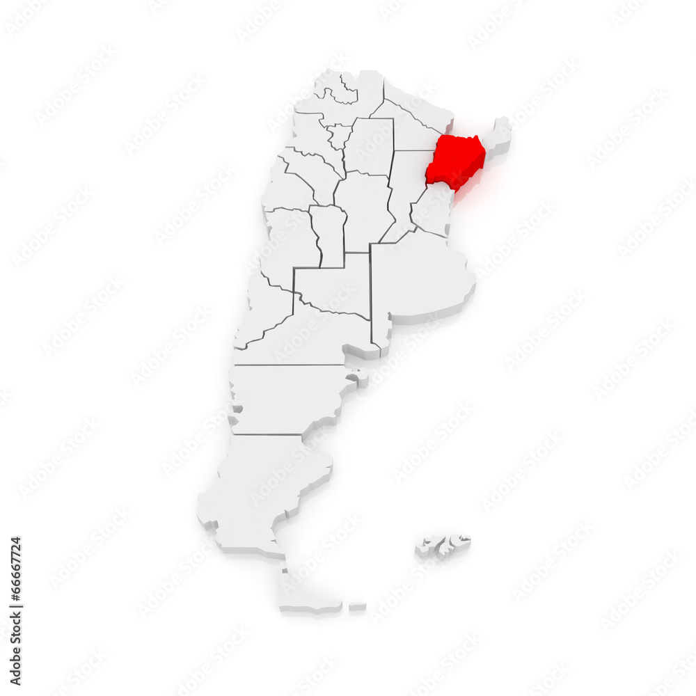 Map of Corrientes. Argentina. Map of Corrientes. Argentina.
