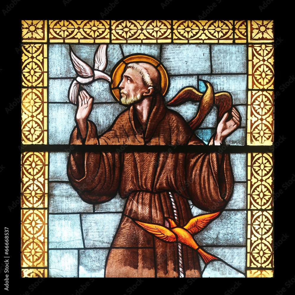 Ταπετσαρία Saint Francis of Assisi, church  in Porto Azzurro, Elba, Italy