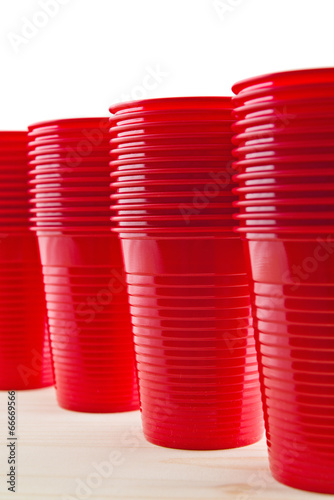 Plastic red cups