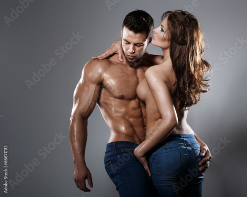 Slika na platnu Passion woman and man