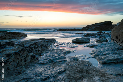 The Beach at Trebarwith in Cornwall