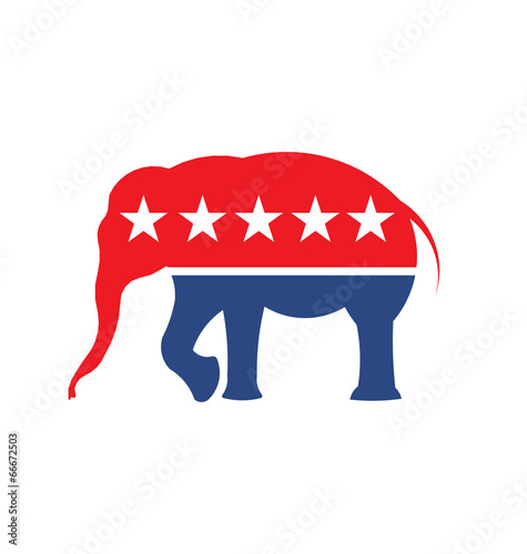 Republican Elephant symbol image. photo