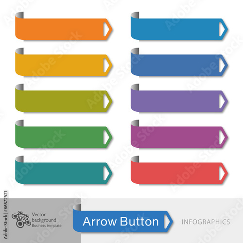 Infographic Vector Arrow Button
