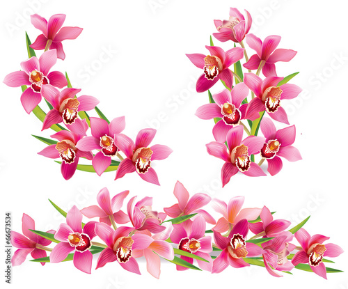 Garland of orchids