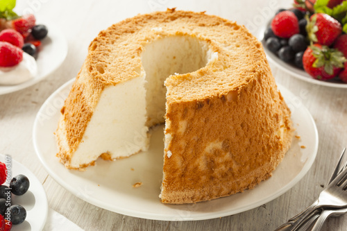 Fotografia, Obraz Homemade Angel Food Cake