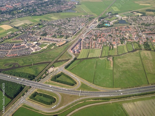 flying above The Netherlands photo