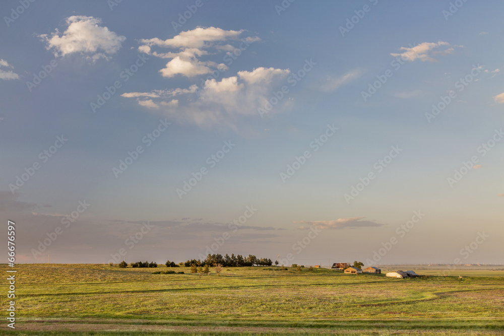 Obraz premium Colorado farmland and prairie