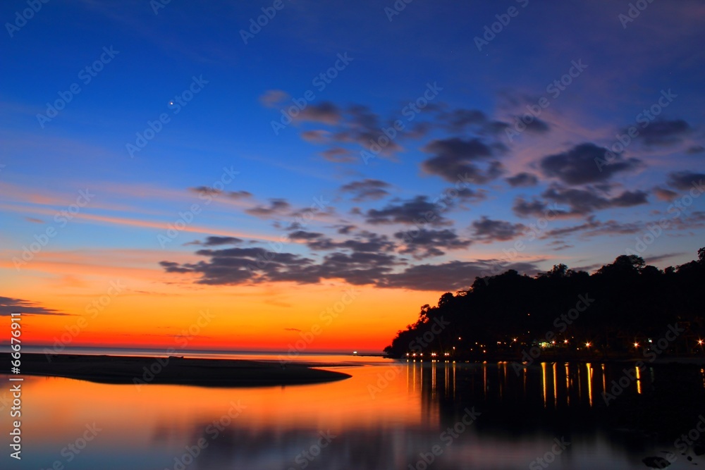 Obraz premium Sunset at Thailand