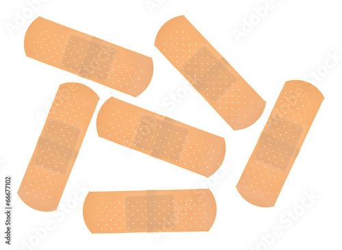 Canvas Print Group of sticky bandages