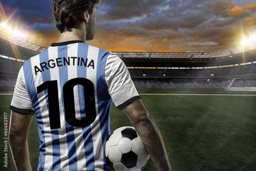 Fototapeta premium Argentinian soccer player