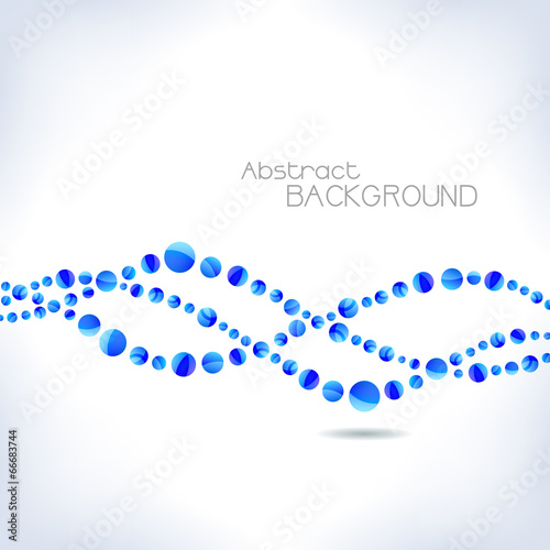 Blue abstract wave.