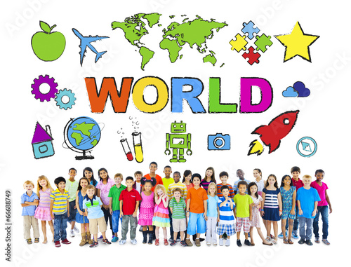 Group of Diverse World Children