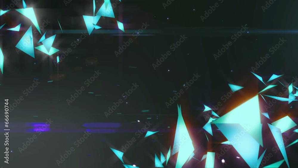 Particles Crack Blue Shine flash Loop