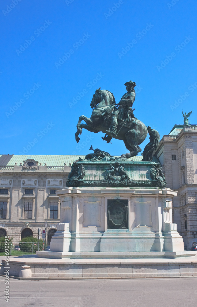 Equestrian statue of Prince Eugene of Savoy at the castle Hofbur
