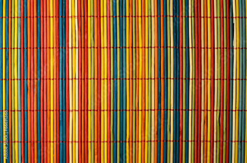 Fototapeta Naklejka Na Ścianę i Meble -  colored bamboo cover