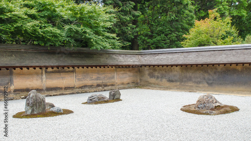 Rock garden Ryoanji in Kyoto