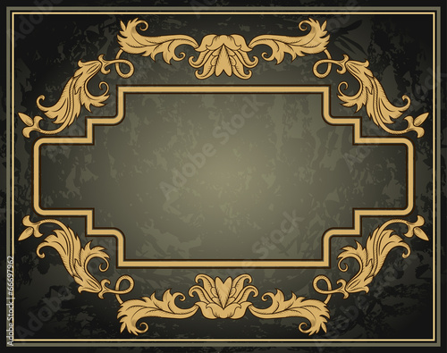 Vintage ornament frame