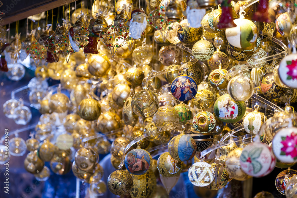 Christmas market at Rathausplatz, Vienna, Austria