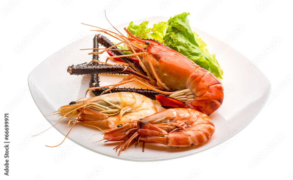 Giant Freshwater Prawn and king prawns Giant Freshwater Prawn and king prawns