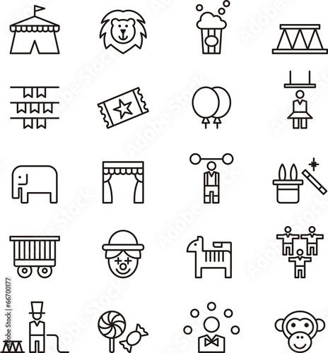 Circus icons