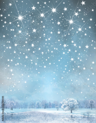 Vector winter background.