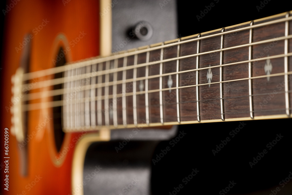 Fototapeta premium western guitar fretboard