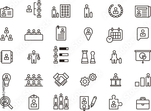 Business, Human Resources & Management icons
