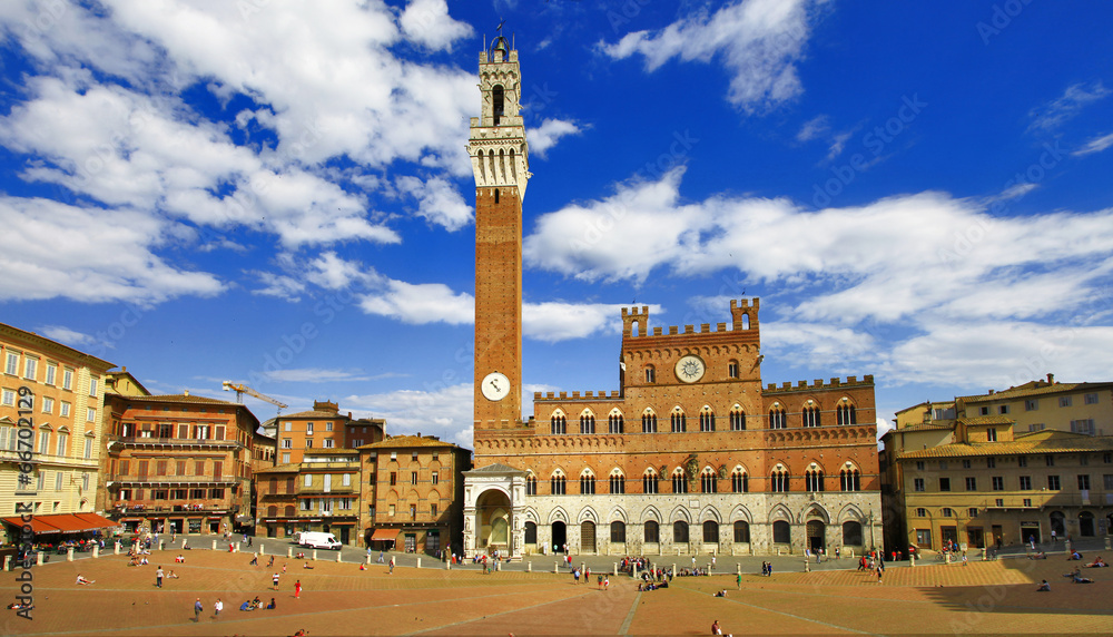 beautiful Siena, Tuscany, Italy