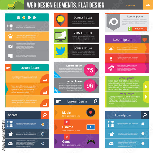 Flat web design