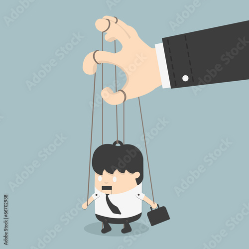 businessmen marionette