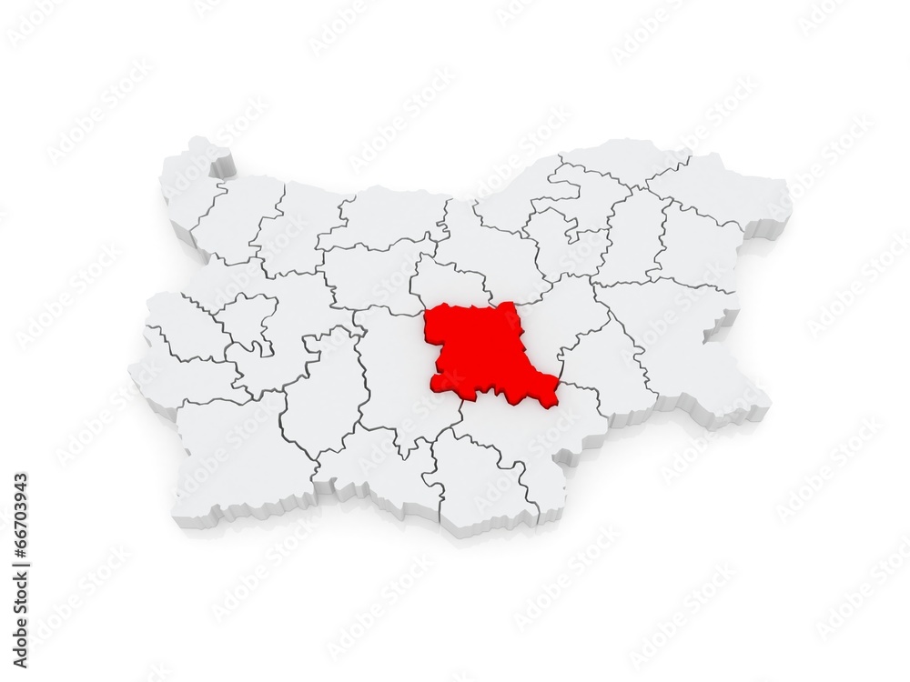 Map of Stara Zagora region. Bulgaria. Map of Stara Zagora region. Bulgaria.