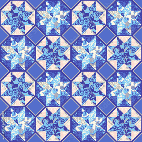 Vector Quilt Abstract Seamless Pattern