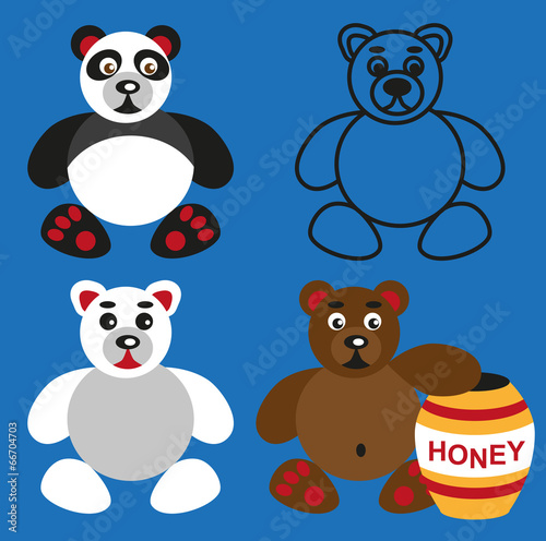 Fototapeta Naklejka Na Ścianę i Meble -  bears