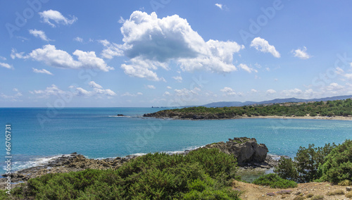 Coast of the Aegean Sea. Rhodes. Greece