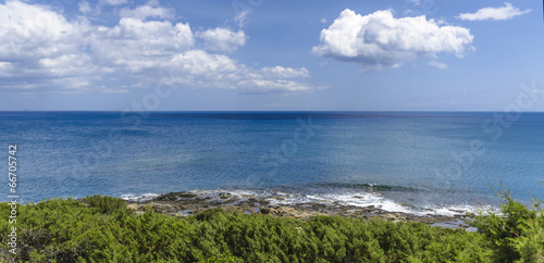 Coast of the Aegean Sea. Rhodes. Greece