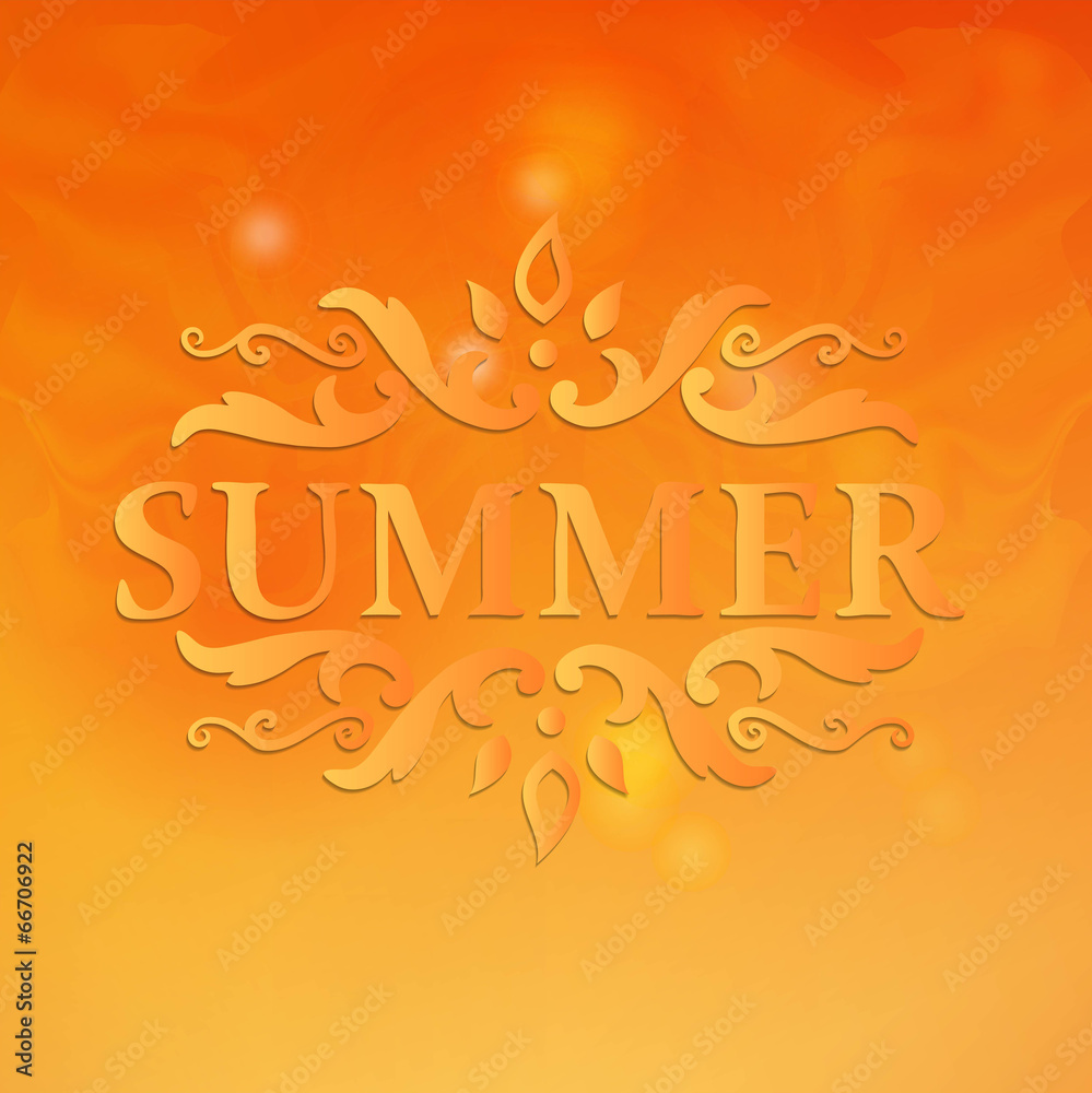 Fototapeta premium Summer Design with Floral Pattern.