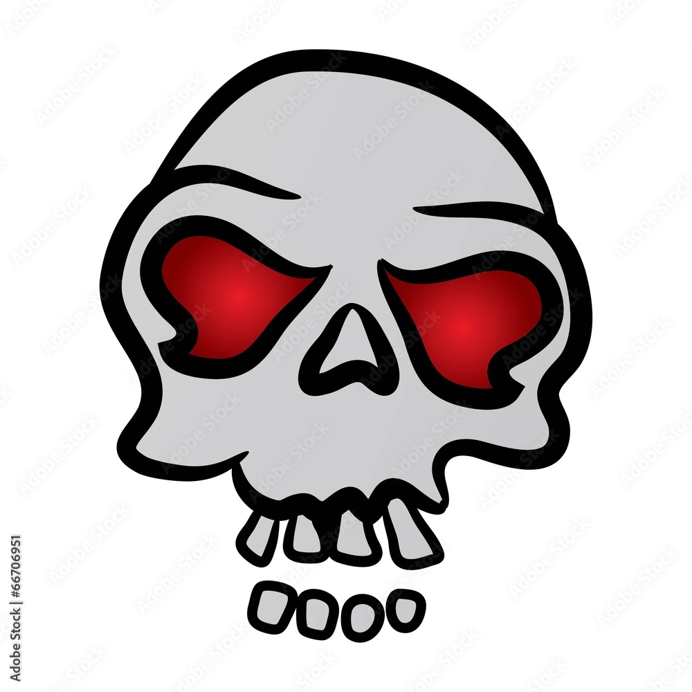 Fototapeta premium Vector skull