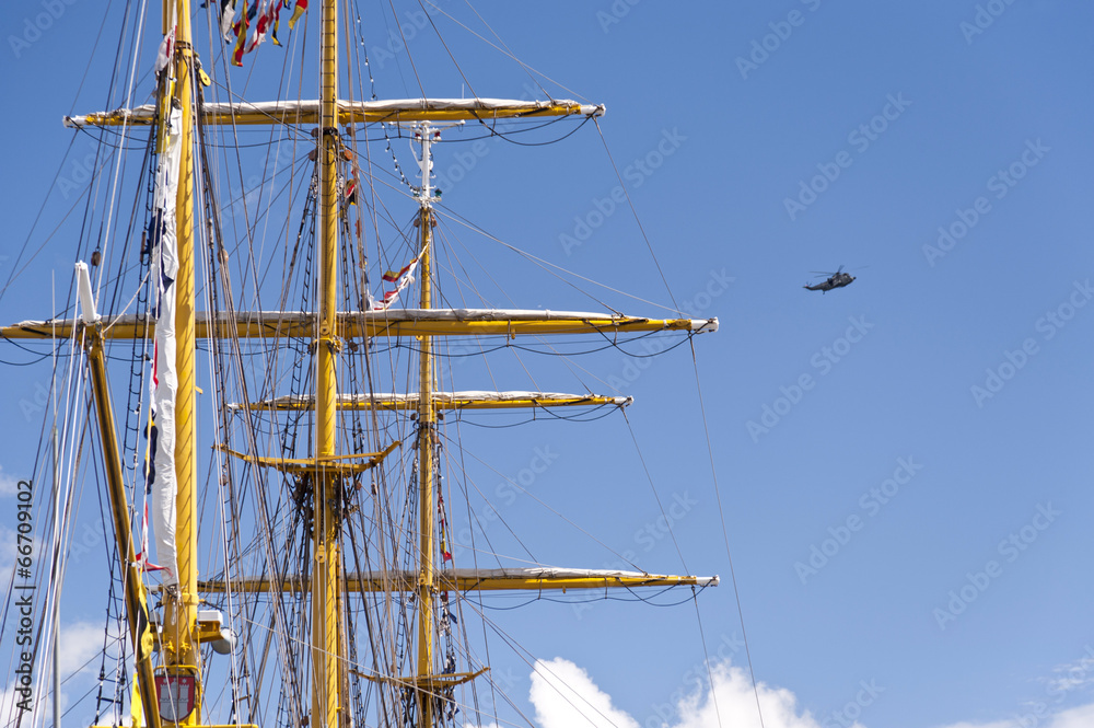 Masts of a Tall Ship