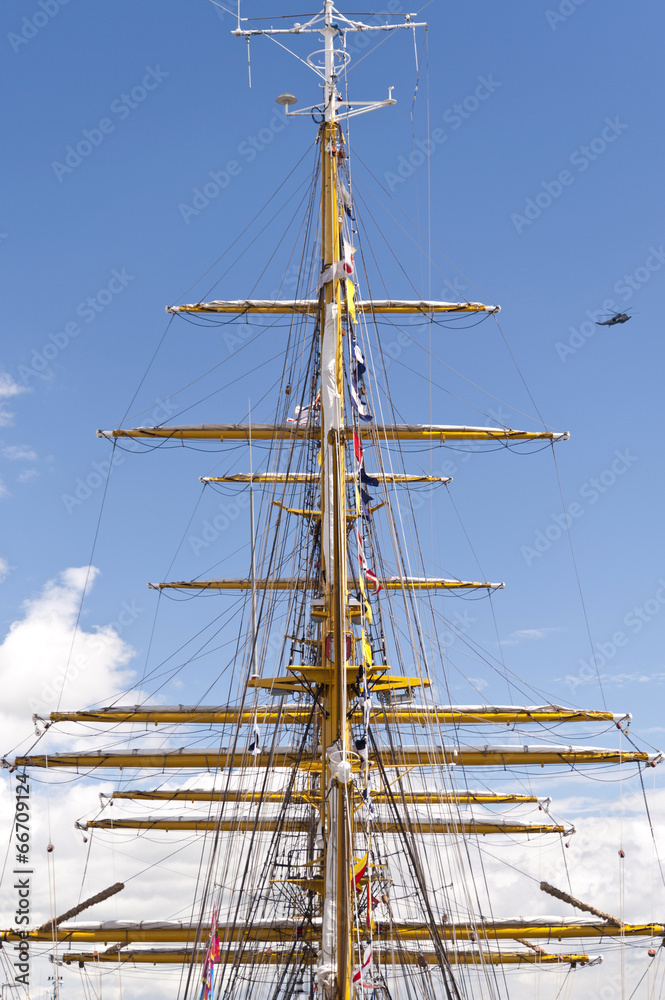 Masts of a Tall Ship
