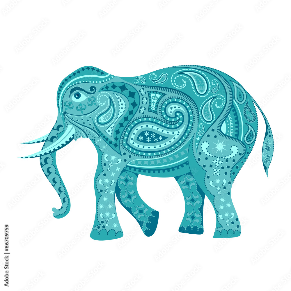 Fototapeta premium Decorated Elephant