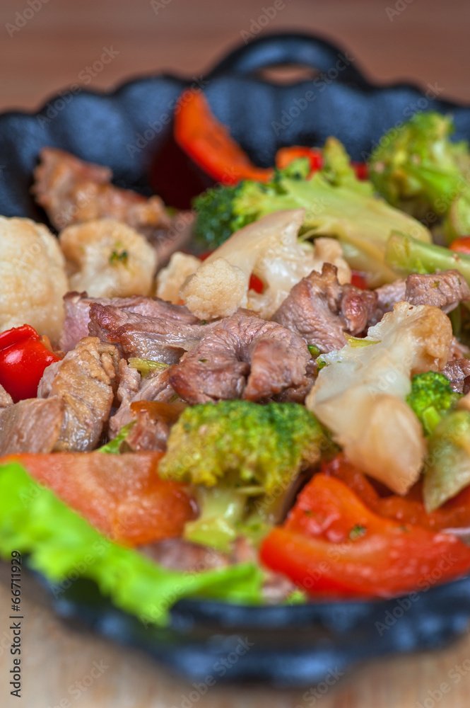 meat with vegetables meat with vegetables