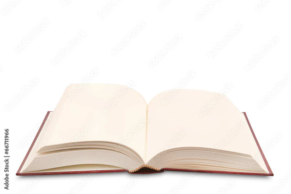 Open book isolated on white background Open book isolated on white background