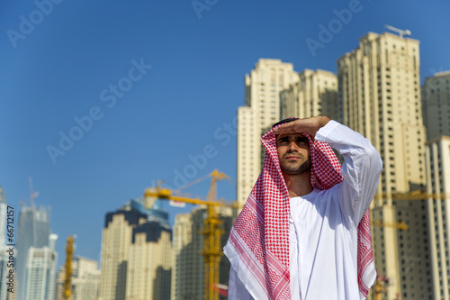 Portrait of the young arabi...