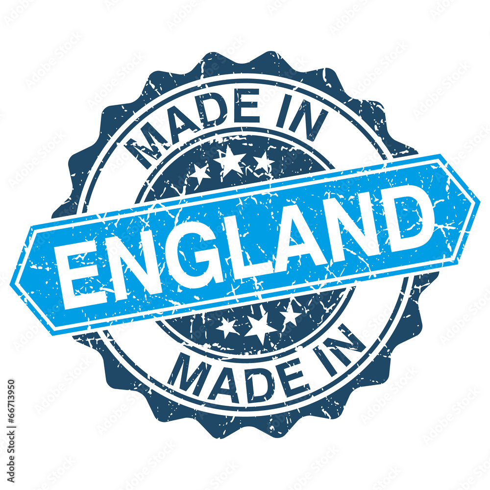 Obraz premium made in England vintage stamp isolated on white background