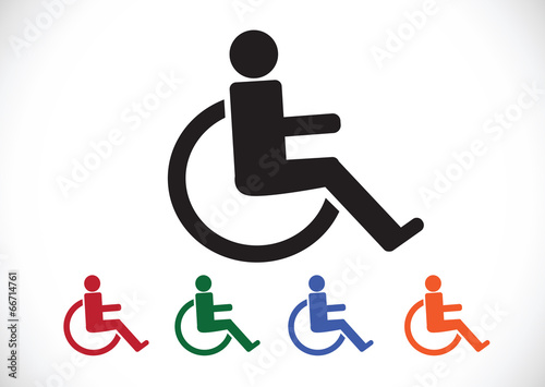 Wheelchair Handicap Icon design